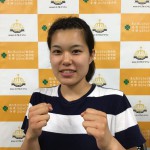 新極真空手　諸石　優花選手　来院