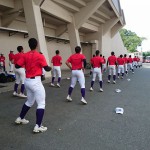 第１００回全国高等学校野球選手権記念　南福岡大会　準々決勝戦トレーナーサポート
