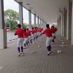 第１０１回全国高等学校野球選手権　福岡大会　4回戦トレーナーサポート